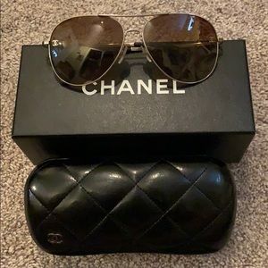 Chanel aviator sunglasses